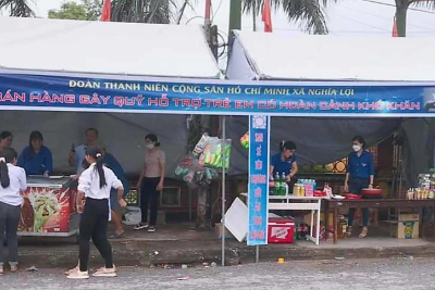 ĐOÀN TNCSHCM TRƯỜNG TH NGHĨA LỢI VỚI HOẠT ĐỘNG GÂY QUỸ ỦNG HỘ HỌC SINH CÓ HOÀN CẢNH KHÓ KHĂN